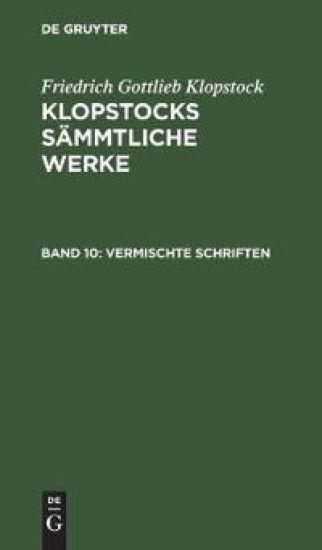 Vermischte Schriften
