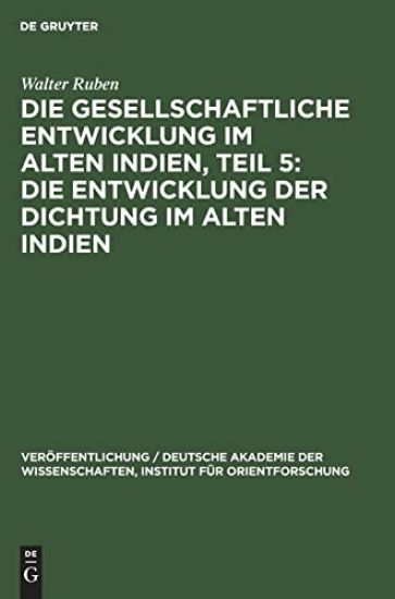 Die Entwicklung Der Dichtung Im Alten Indien