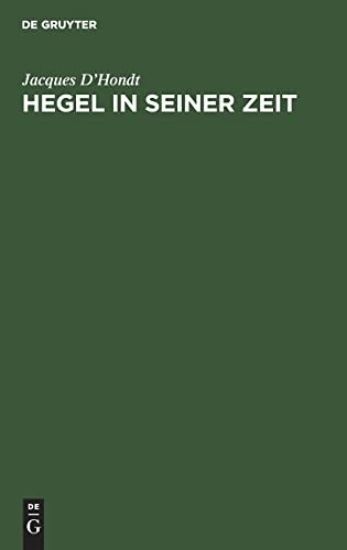 Hegel in Seiner Zeit
