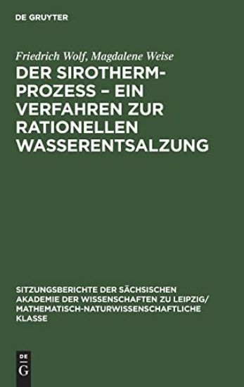 Der Sirotherm-Prozess - Ein Verfahren Zur Rationellen Wasserentsalzung