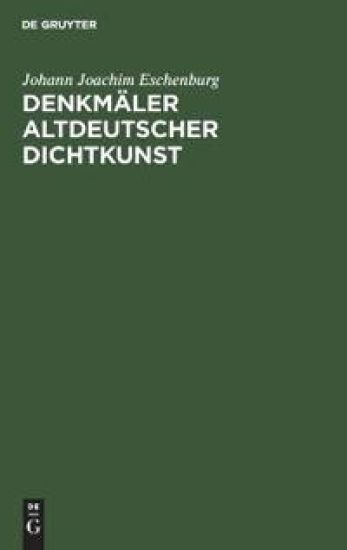 Denkmäler Altdeutscher Dichtkunst