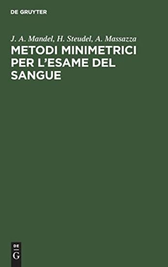Metodi Minimetrici Per l'Esame del Sangue