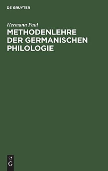 Methodenlehre Der Germanischen Philologie