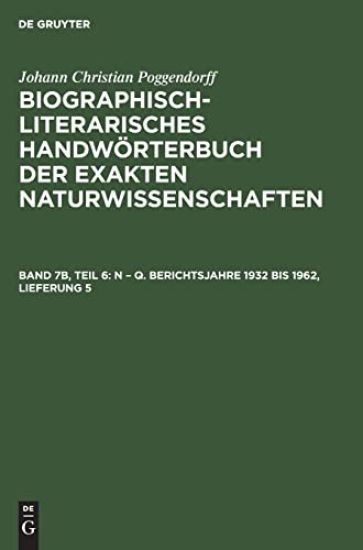 N - Q. Berichtsjahre 1932 Bis 1962, Lieferung 5