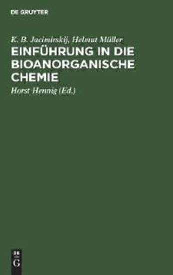 Einführung in Die Bioanorganische Chemie