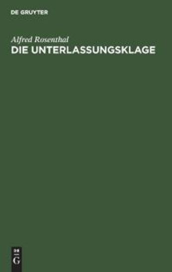 Die Unterlassungsklage