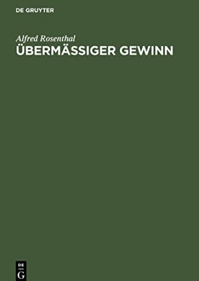Übermäßiger Gewinn