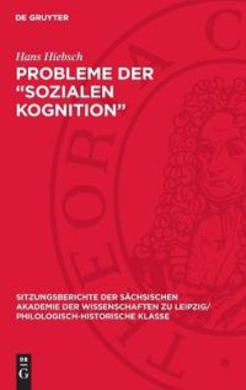 Probleme Der "Sozialen Kognition": In Memoriam Henri Tajfel (1919-1982)