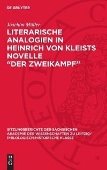 Literarische Analogien in Heinrich Von Kleists Novelle "Der Zweikampf"