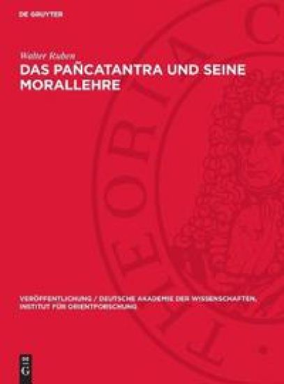 Das Pañcatantra Und Seine Morallehre