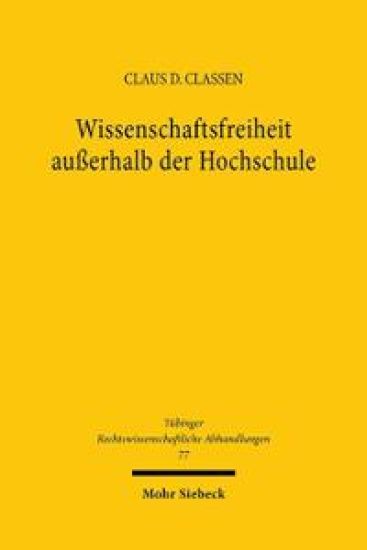Wissenschaftsfreiheit außerhalb der Hochschule