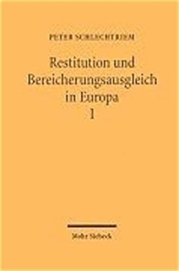 Restitution und Bereicherungsausgleich in Europa