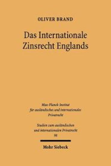 Das Internationale Zinsrecht Englands