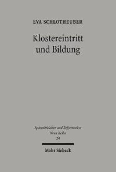 Klostereintritt und Bildung