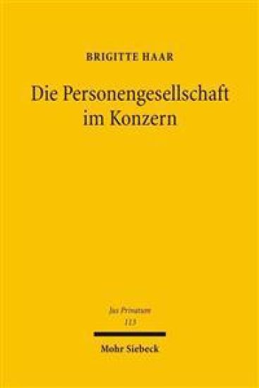 Die Personengesellschaft im Konzern