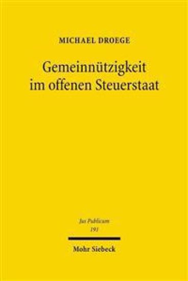 Gemeinnützigkeit im offenen Steuerstaat