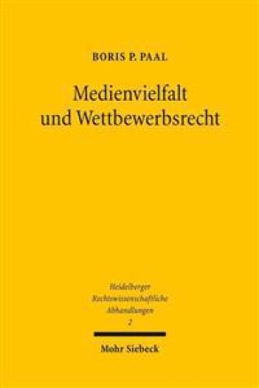 Medienvielfalt und Wettbewerbsrecht