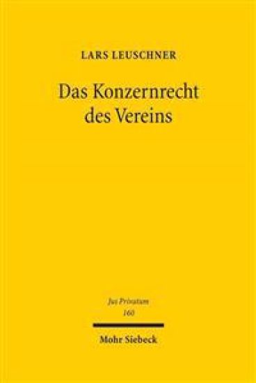 Das Konzernrecht des Vereins