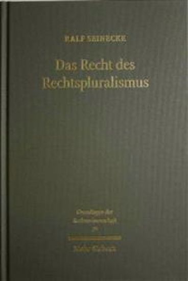 Das Recht des Rechtspluralismus