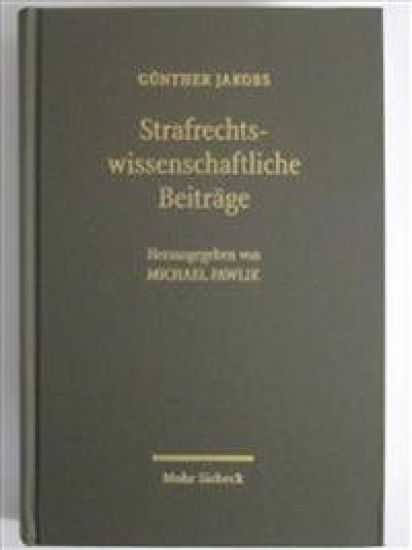 Strafrechtswissenschaftliche Beiträge