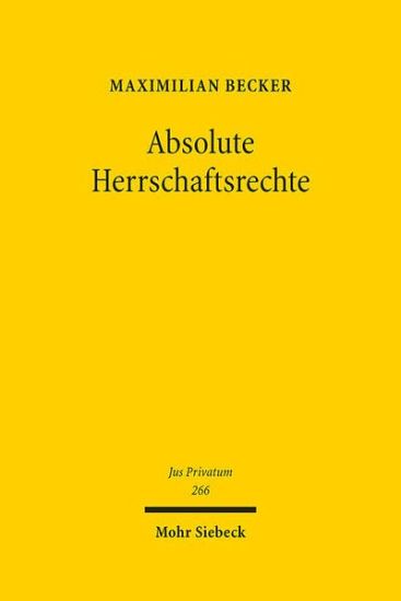 Absolute Herrschaftsrechte