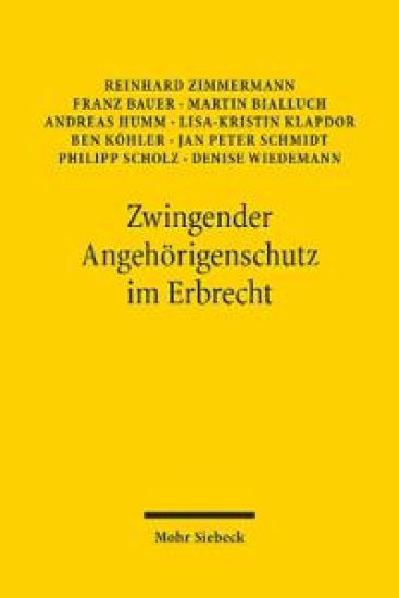 Zwingender Angehörigenschutz im Erbrecht
