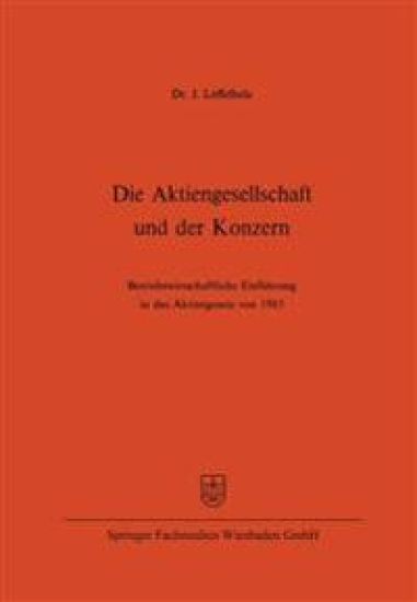 Die Aktiengesellschaft und der Konzern