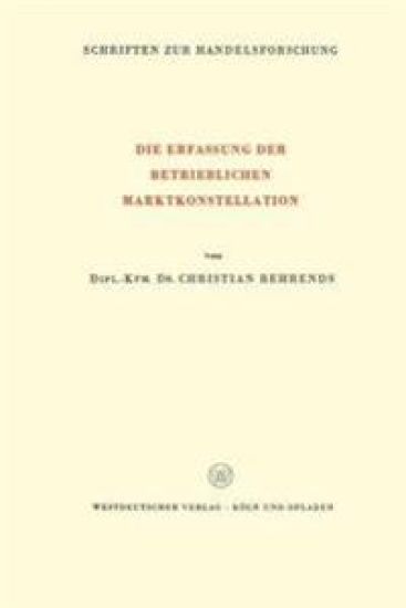 Die Erfassung der Betrieblichen Marktkonstellation