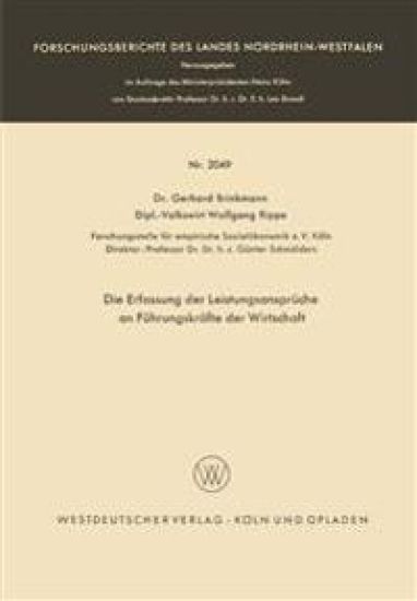 Die Erfassung der Leistungsansprüche an Führungskräfte der Wirtschaft
