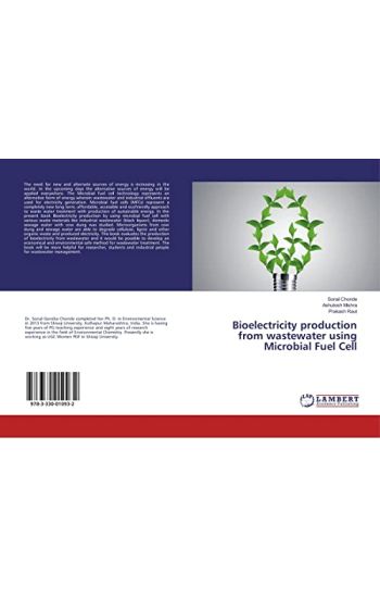 Bioelectricity production from wastewater using Microbial Fuel Cell – Sonal Chonde, kirjan kansikuva