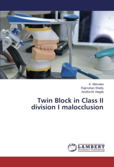 Twin Block in Class II division I malocclusion – K. Momeka, kirjan kansikuva