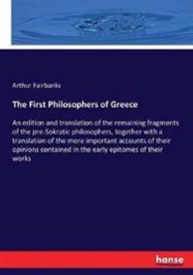 The First Philosophers of Greece