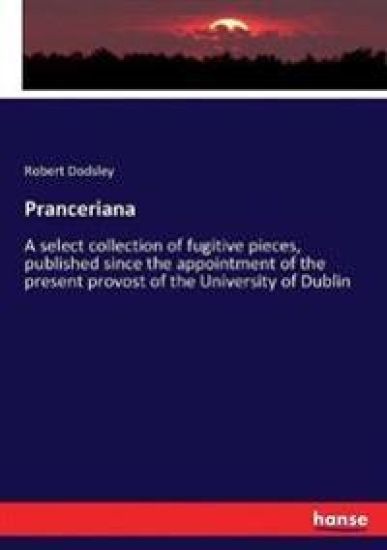 Pranceriana – Robert Dodsley, kirjan kansikuva