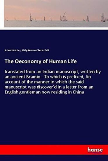 The Oeconomy of Human Life – Robert Dodsley, kirjan kansikuva