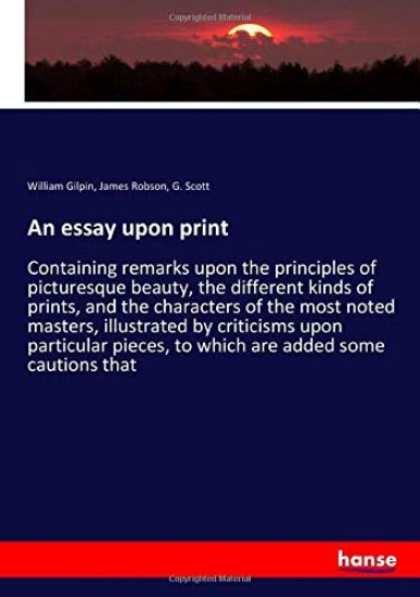 An essay upon print