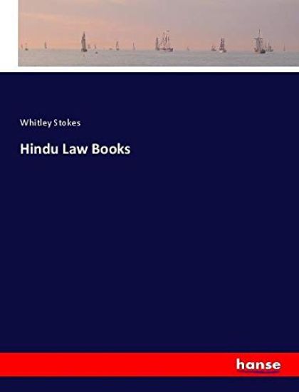 Hindu Law Books – Whitley Stokes, kirjan kansikuva