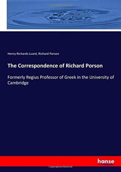 The Correspondence of Richard Porson