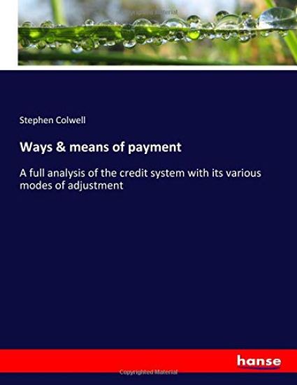 Ways & means of payment