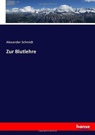 Zur Blutlehre
