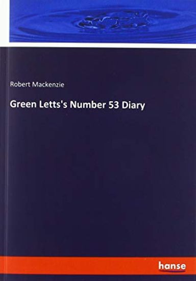 Green Letts's Number 53 Diary