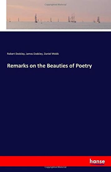 Remarks on the Beauties of Poetry – Robert Dodsley, kirjan kansikuva