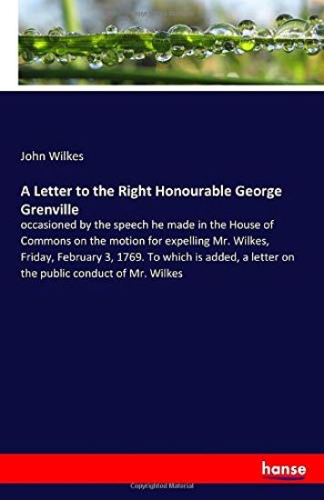 A Letter to the Right Honourable George Grenville