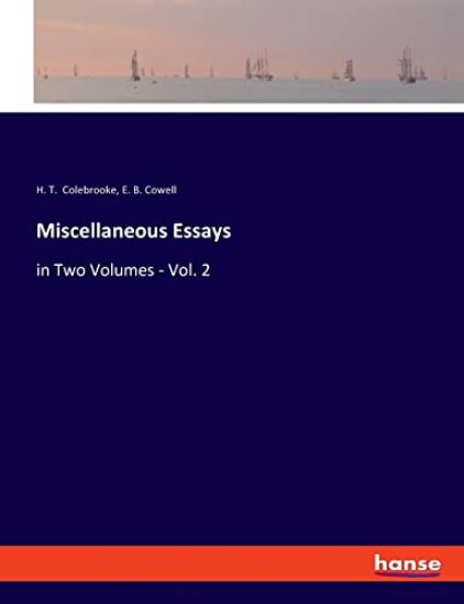 Miscellaneous Essays