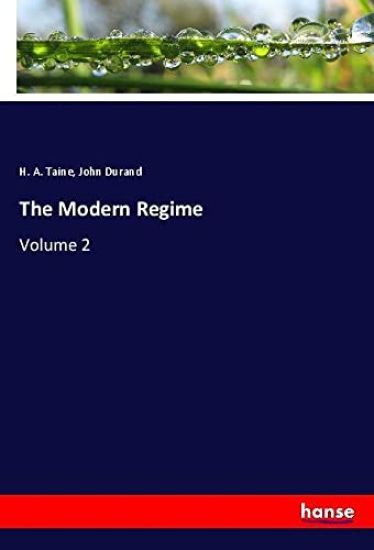 The Modern Regime – H. A. Taine, kirjan kansikuva
