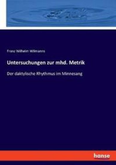 Untersuchungen zur mhd. Metrik