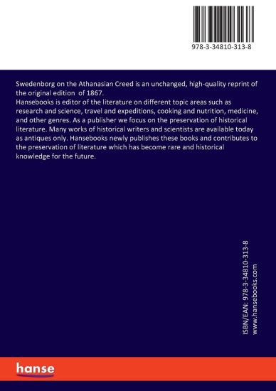 Swedenborg on the Athanasian Creed