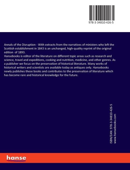 Annals of the Disruption