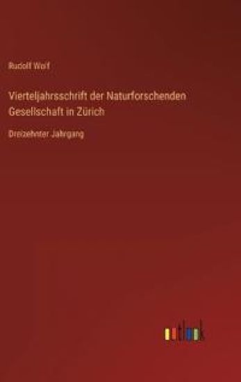 Vierteljahrsschrift der Naturforschenden Gesellschaft in Zürich