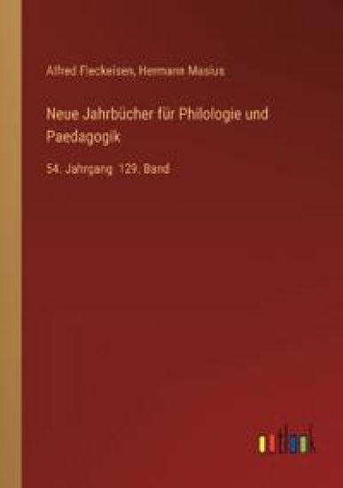 Neue Jahrbücher für Philologie und Paedagogik – Hermann Masius, kirjan kansikuva