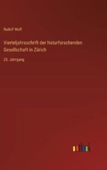 Vierteljahrsschrift der Naturforschenden Gesellschaft in Zürich